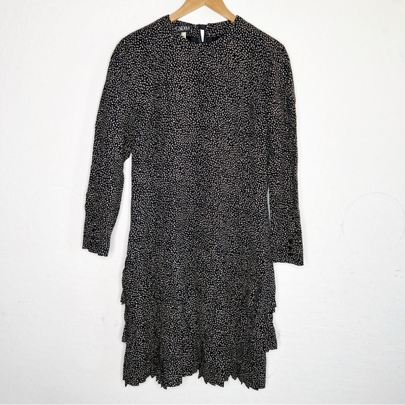 Escada by Margaret Ley Wool Vintage 80s Drop Waist Pleated Dress